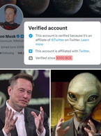 Elon Musk verified account since 3000 BCE - poza demo