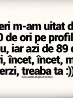 M-am uitat la profilul tau de 90 de ori - poza demo