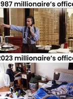 1987 millionaire's office and 2023 - poza demo