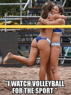 I watch volleyball for the sport - poza demo