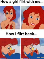 How a girl flirts with me. How I flirt back - poza demo