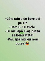 Cate sticle de bere bei pe zi? - poza demo