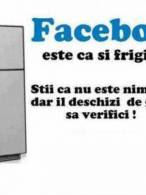 Facebook este ca și frigiderul - poza demo