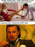 Leonardo Dicaprio after falling the 100th take - poza demo