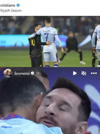 Respect between Ronaldo and Messi - poza demo