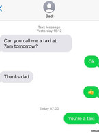 Can you call me a taxi at 7am tomorrow? - poza demo