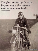 The first motorcycle race began when - poza demo