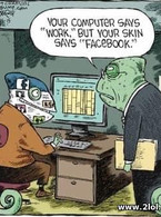 Your computer says work but your skin says fb - poza demo