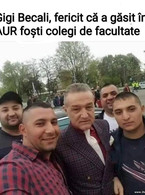 Gigi Becali fericit ca a gasit in AUR fosti colegi - poza demo