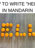 How to write Hello in mandarin - poza demo