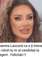 Ce a intinerit doama Lasconi - poza demo
