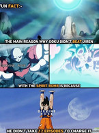 The main reason why Goku didn't beat Jiren - poza demo