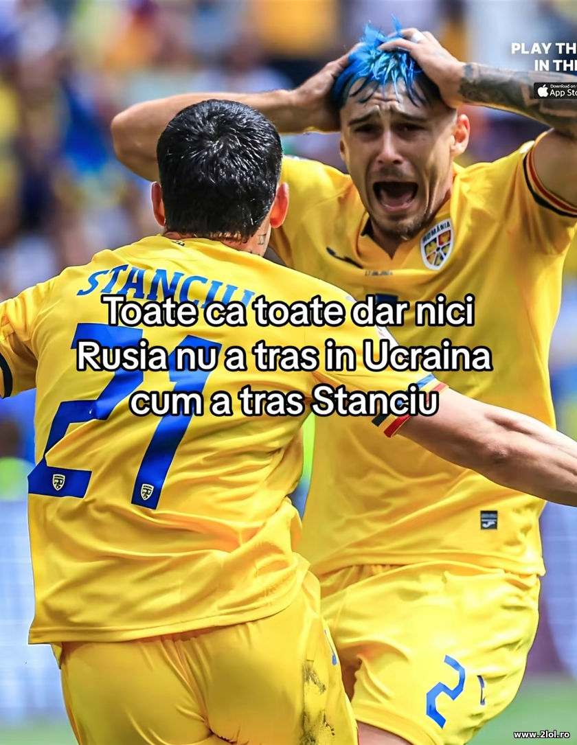 Nici Rusia nu a tras in Ucraina cum a tras Stanciu | poze haioase