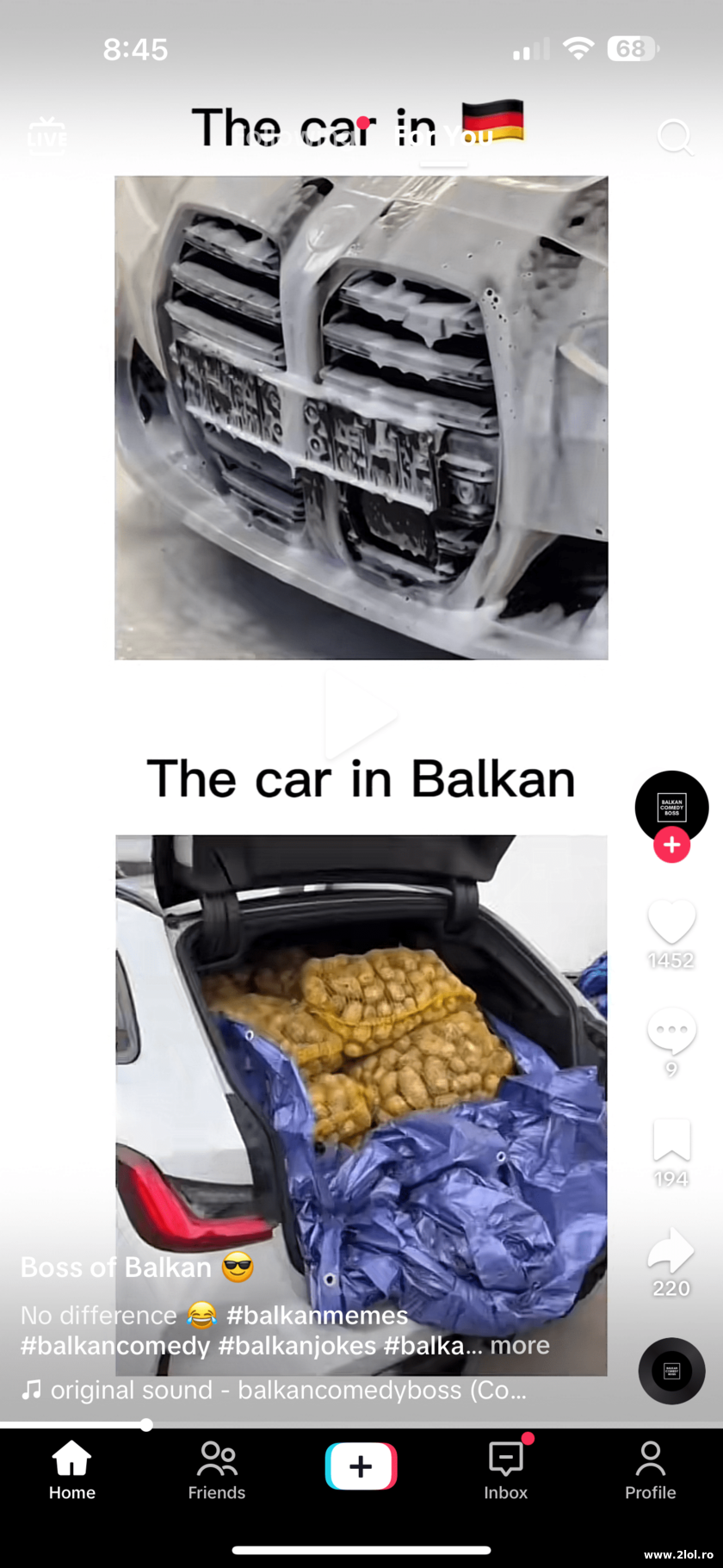 The car in Germany and Balkan | poze haioase