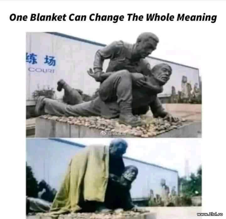 One blanket can change the whole meaning | poze haioase