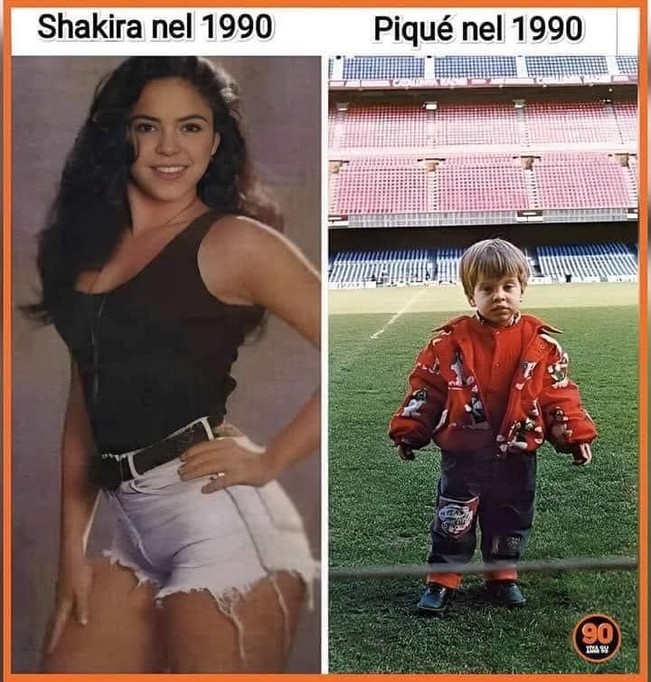 Shakira si Pique in anul 1990 | poze haioase