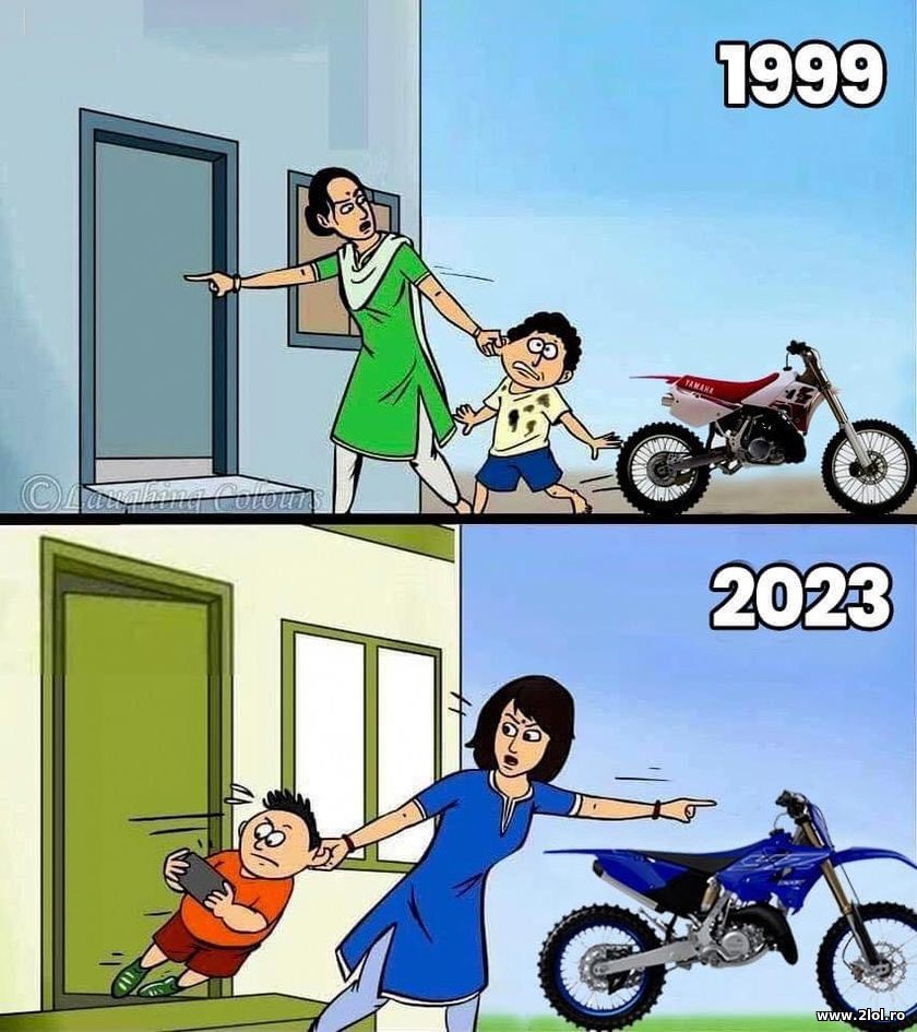 Mom's in 1999 and in 2023 | poze haioase