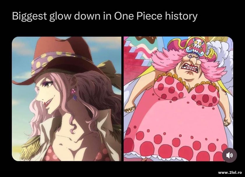 Biggest glow down in One Piece history | poze haioase