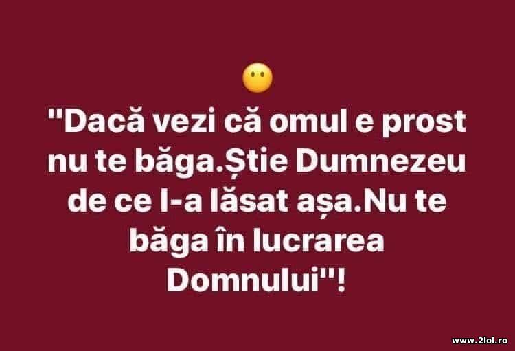 Daca vezi ca omul e prost | poze haioase