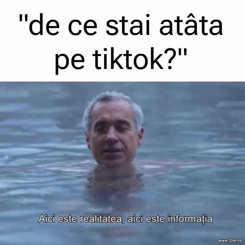 De ce stai atat pe TikTok - Calin Georgescu | poze haioase