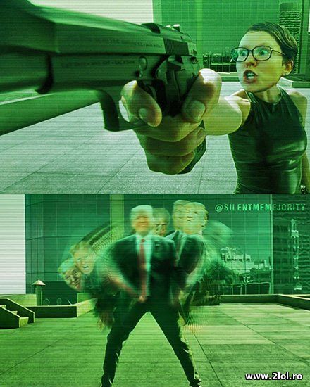 Donald Trump dodging bullets - assassination poze haioase