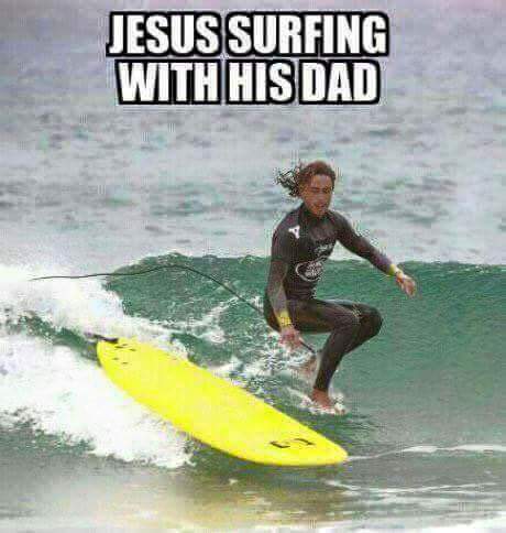 Isus si taica-su la surfing poze haioase