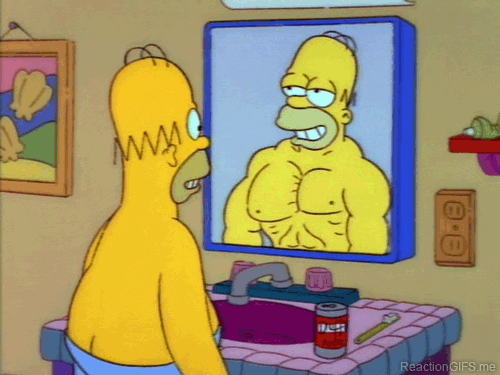 Cum se văd bărbații în oglindă poze haioase