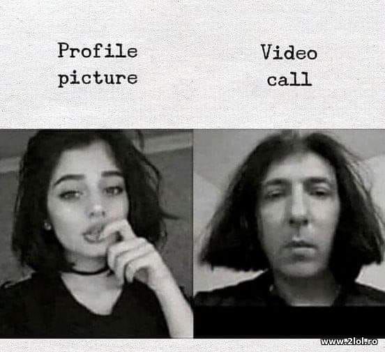 Profile picture and video call poze haioase