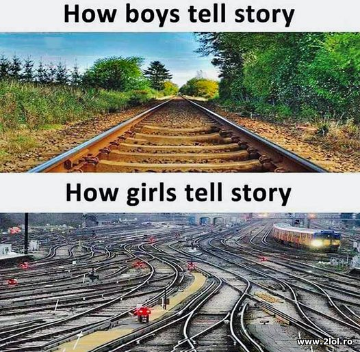 How boys and girls tell stories poze haioase