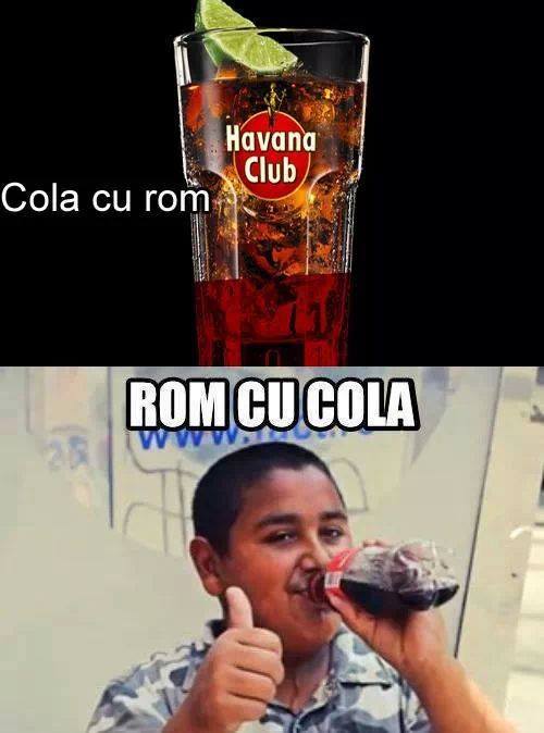 Cola cu rom poze haioase