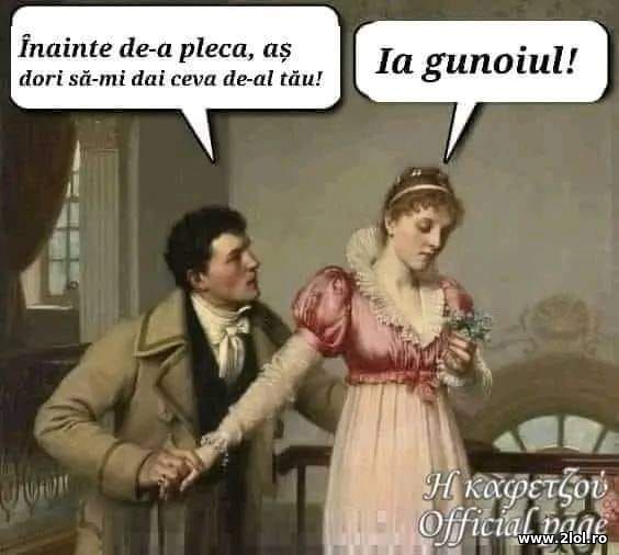 Inainte de a pleca as dori sa-mi dai ceva poze haioase