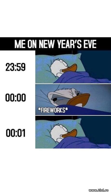 Me on New Year's Eve poze haioase