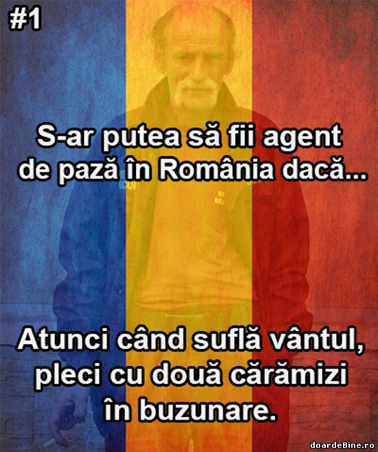 Agent de pază în România #1 poze haioase
