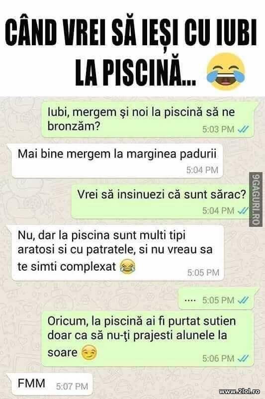 Cand vrei sa iesi cu iubi la piscina poze haioase