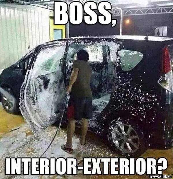Boss, interior exterior? poze haioase