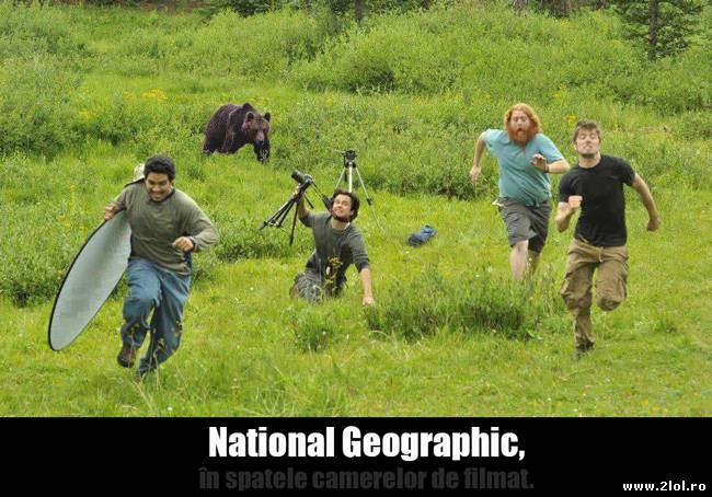 National Geographic, în spatele camerelor poze haioase