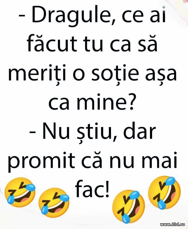 Ce ai facut sa meriti asa o sotie ca mine? poze haioase