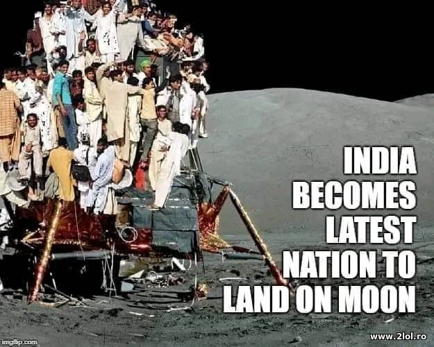 India becomes latest nation to land on the moon poze haioase