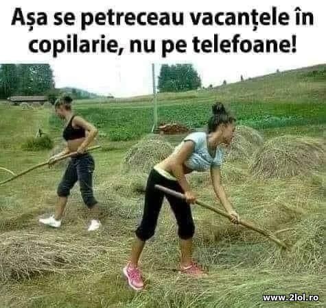 Asa se petreceau vacantele in copilarie poze haioase