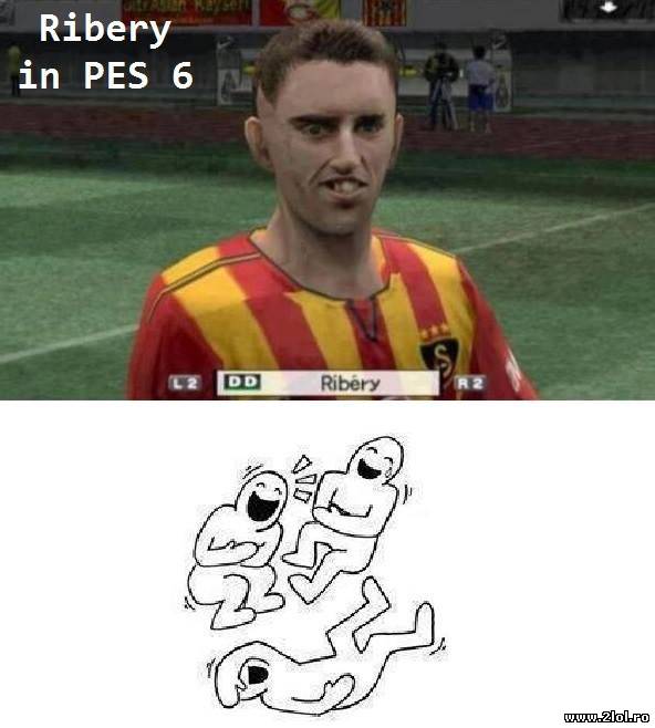 Ribery in Pro Evolution Soccer 6 poze haioase