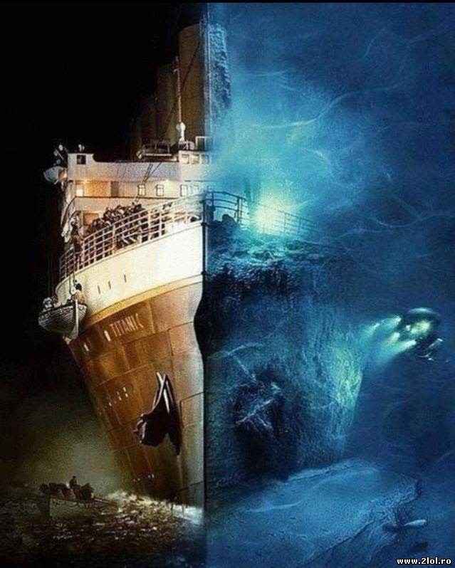 Titanic, atunci și acum poze haioase