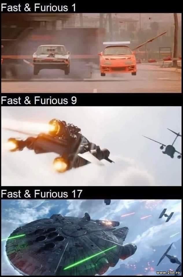 Fast and furious 1, 9 and 17 poze haioase