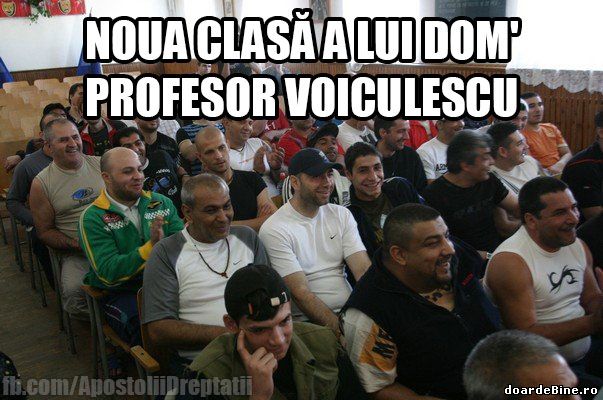 Noua clasă a lui Dom' Profesor Voiculescu poze haioase