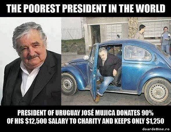 Cel mai sărac președinte din lume poze haioase
