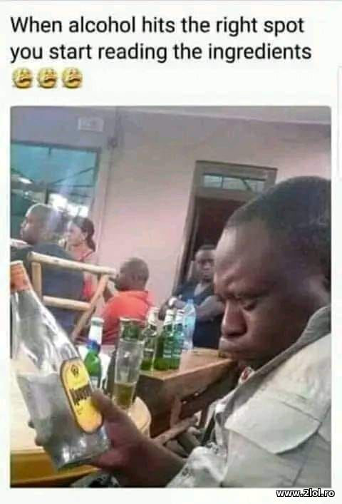 When alcohol hits the right spot you start reading poze haioase
