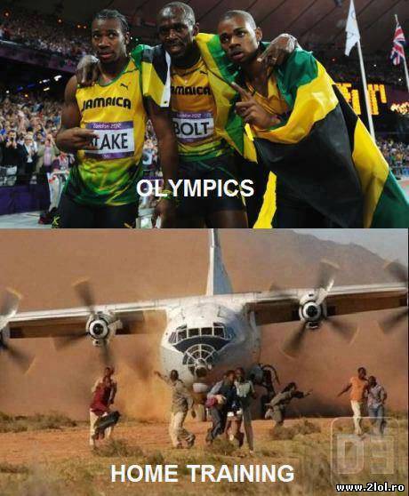 Cum se antrenează olimpicii poze haioase