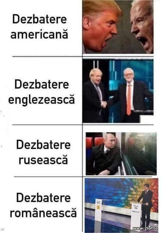 Dezbatere americana, englezeasca, ruseasca si roma poze haioase
