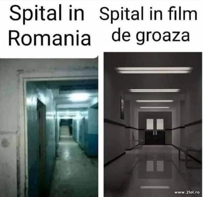 Spital in Romania si spital in film de groaza