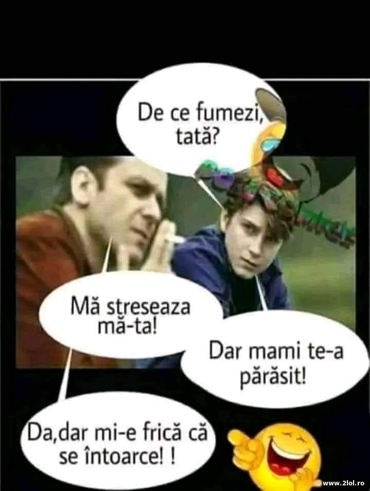 De ce fumezi tata? | poze haioase