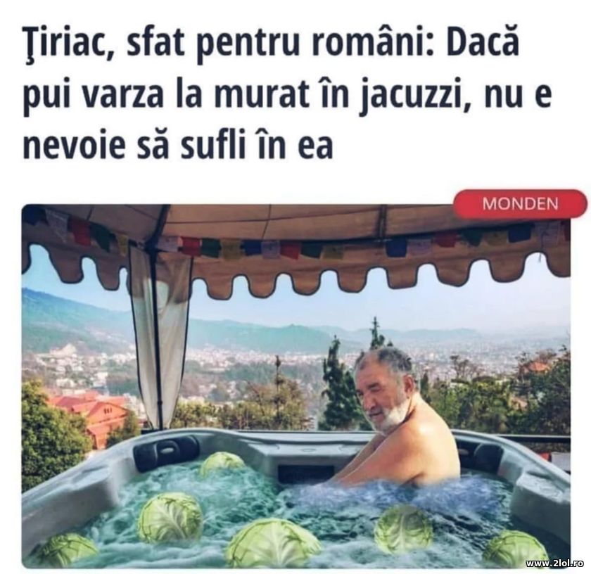 Tiriac, sfat pentru romani | poze haioase